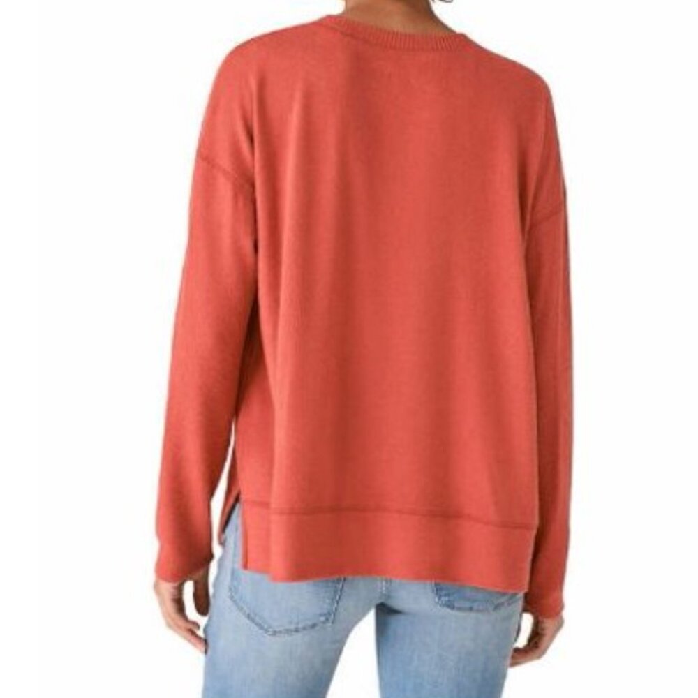 Lucky Brand Womens Pullover Tandoori Spice Crewneck Long Sleeve Sweater XL - Picture 7 of 13